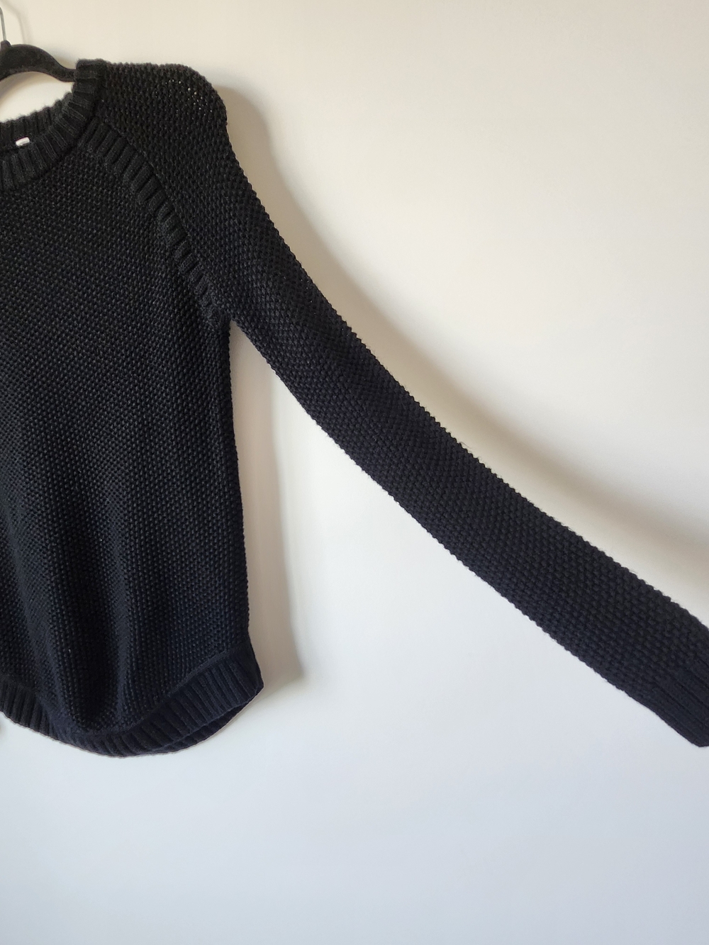 Lululemon Black Devi Crew *Pointelle Knit Sweater - Picture 5 of 10